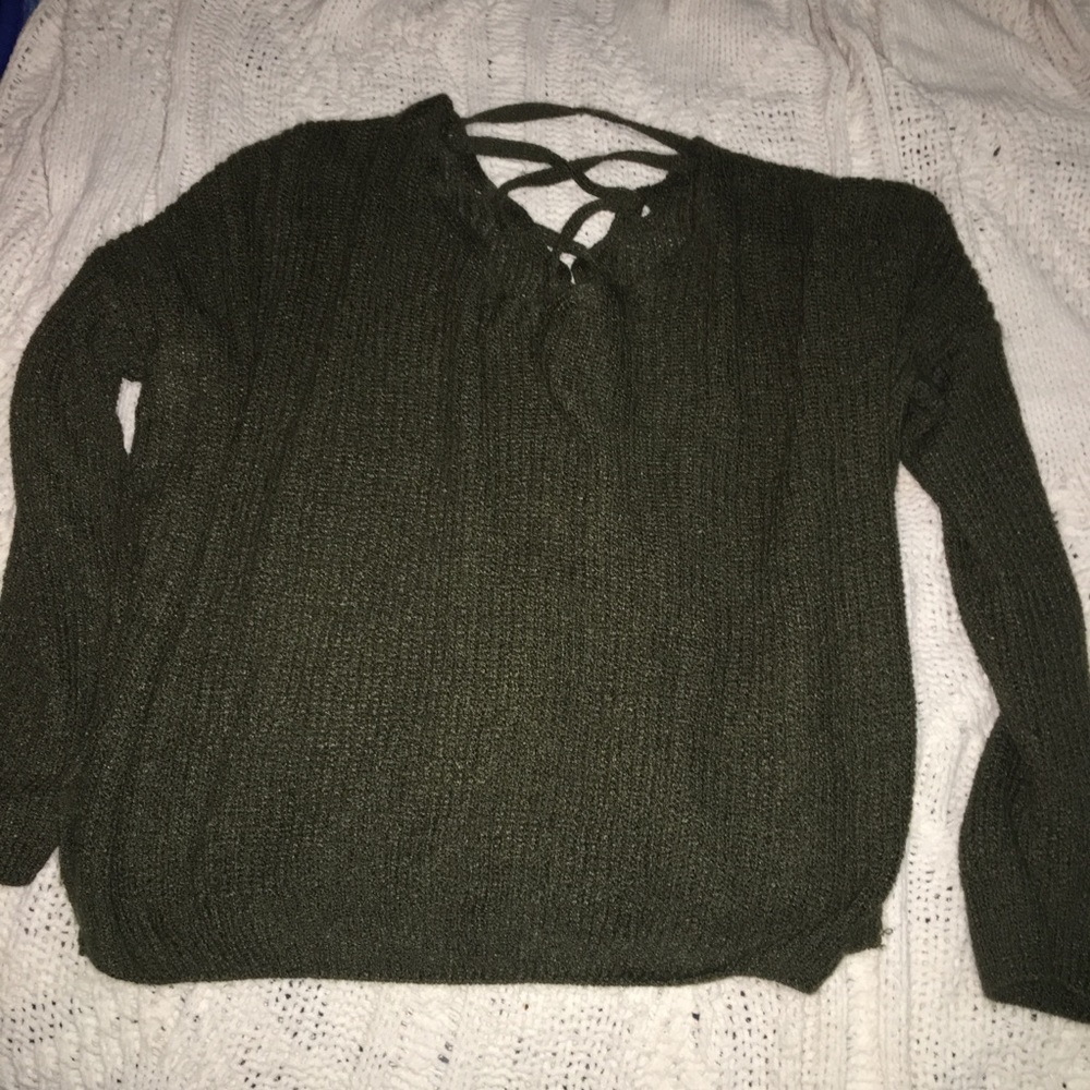 Olive Knit Sweater